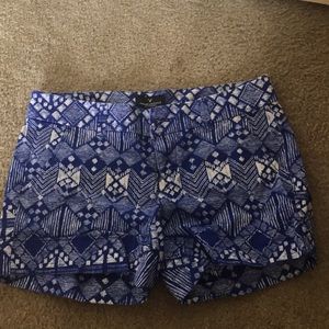 Pattern jean shorts